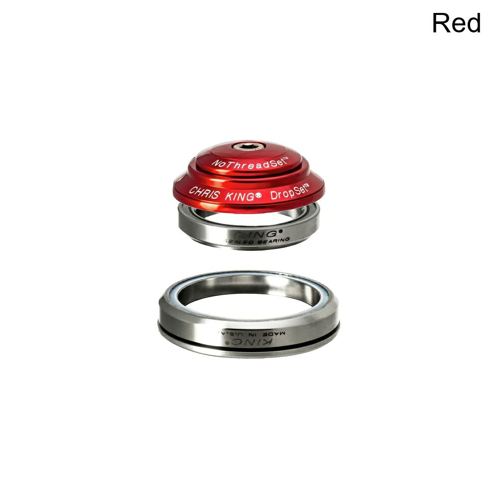 (取寄) クリスキング ドロップセット 3 ヘッドセット Chris King DropSet 3 Headset Red