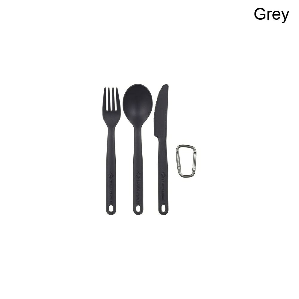 (取寄) シートゥサミット キャンプ カトラリー セット - 3 ピース Sea To Summit Camp Cutlery Set - 3 Piece Grey sweetrag-18397627 スウィートラグ パッケージ画像