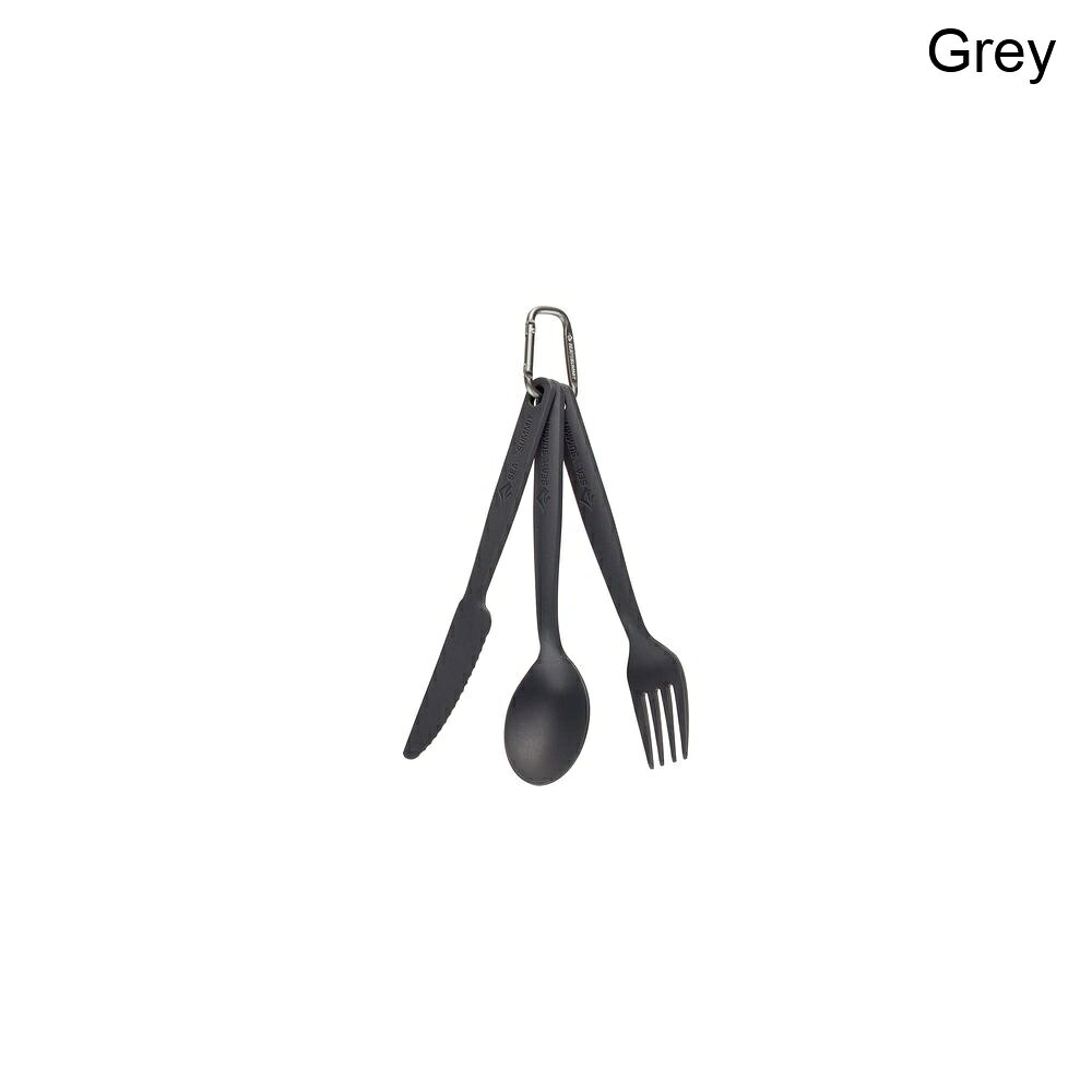 (取寄) シートゥサミット キャンプ カトラリー セット - 3 ピース Sea To Summit Camp Cutlery Set - 3 Piece Grey sweetrag-18397627 スウィートラグ サンプル画像2