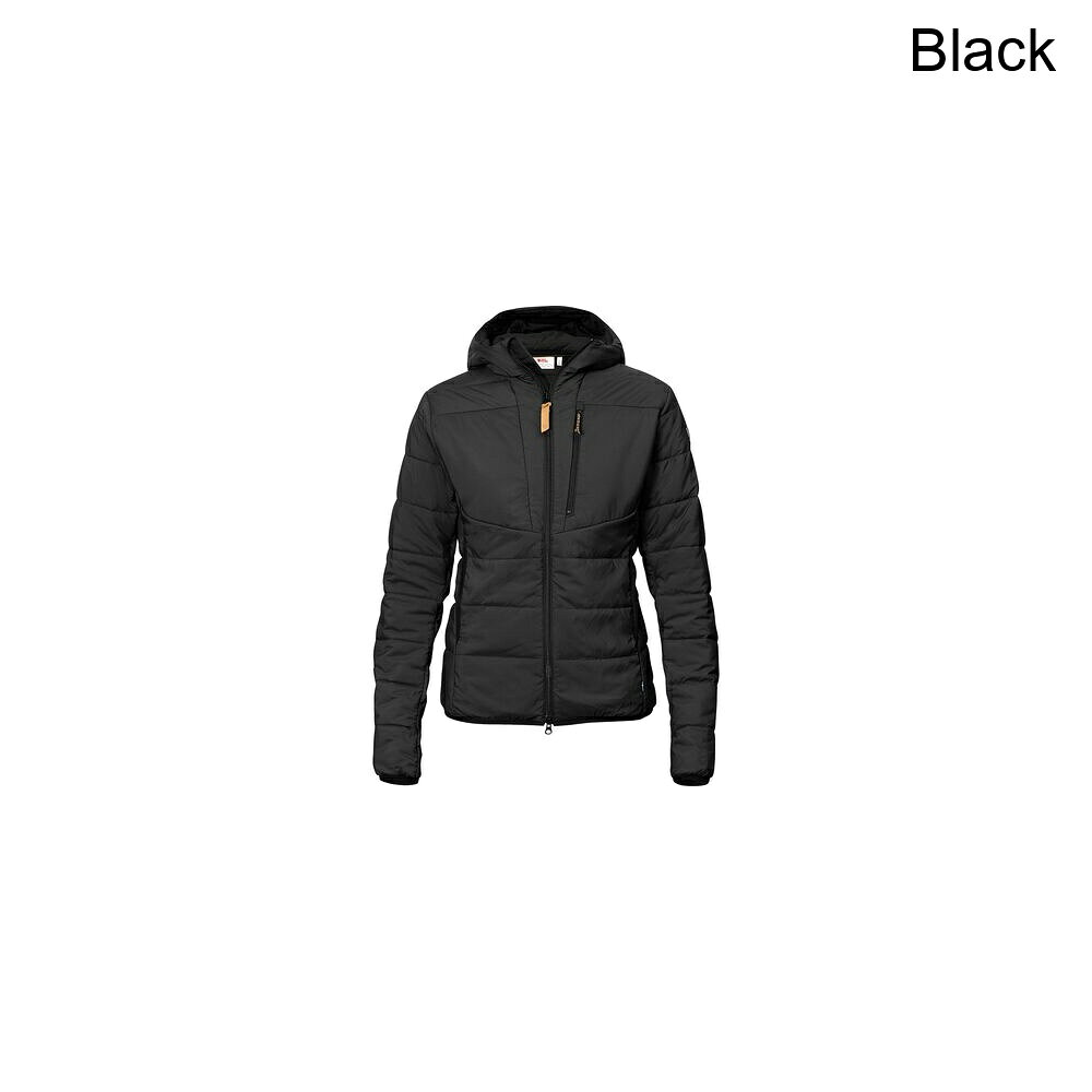 (取寄) フェールラーベン レディース ケブ ロフト インサレーテッド フーデット ジャケット - ウィメンズ Fjallraven women Keb Loft Insulated Hooded Jacket - Women's Black
