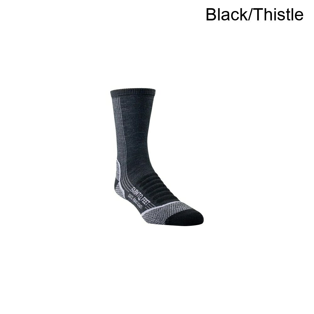 (取寄) ファームトゥフィート ダマスカス 3/4 クルー ソック Farm To Feet Damascus 3/4 Crew Sock Black/Thistle