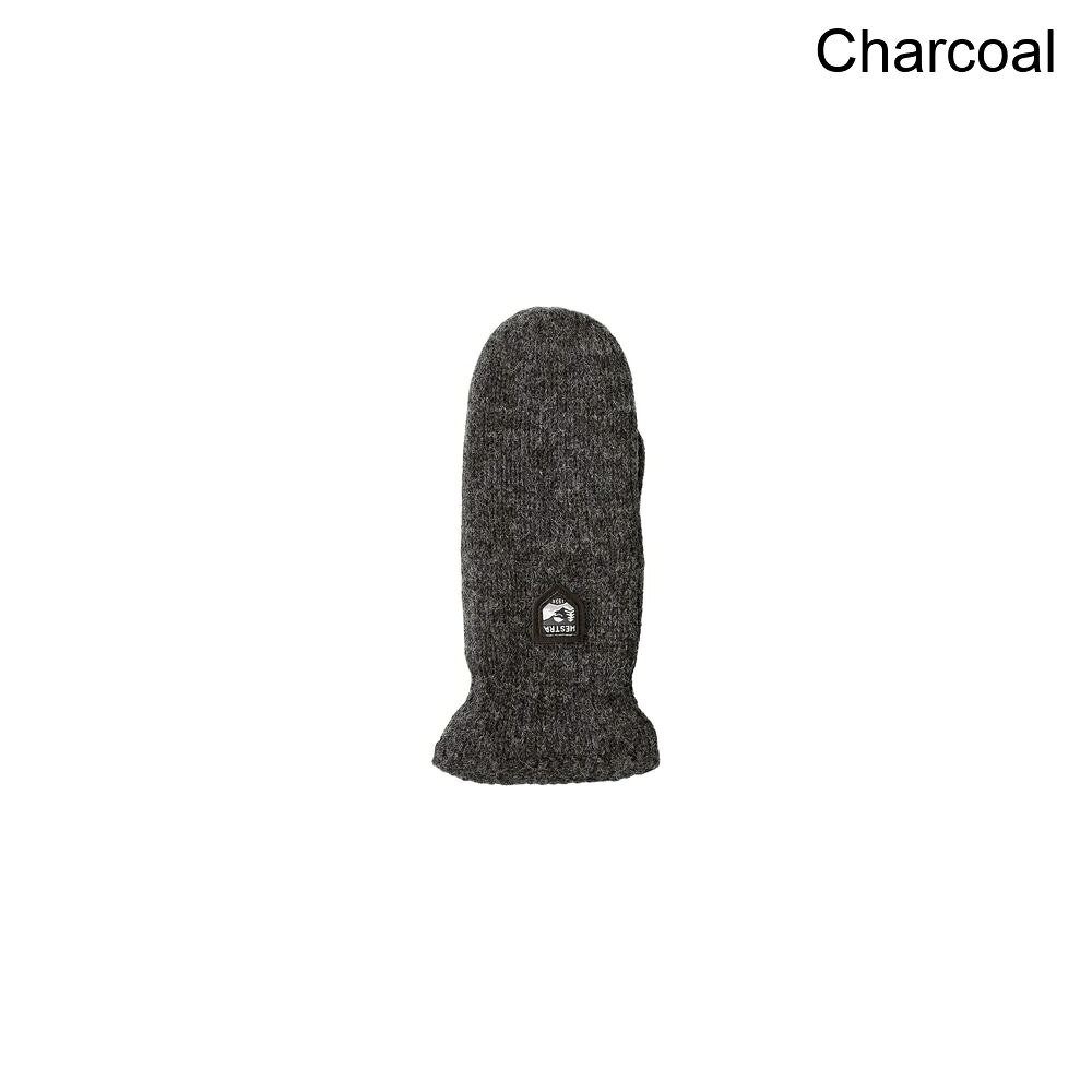 (取寄) ヘストラ レディース ベーシック ウール ミトン - ウィメンズ Hestra women Basic Wool Mitten - Women's Charcoal