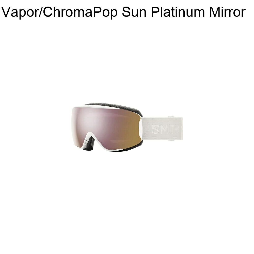 (取寄) スミス モーメント ゴーグルズ Smith Moment Goggles White Vapor/ChromaPop Sun Platinum Mirror