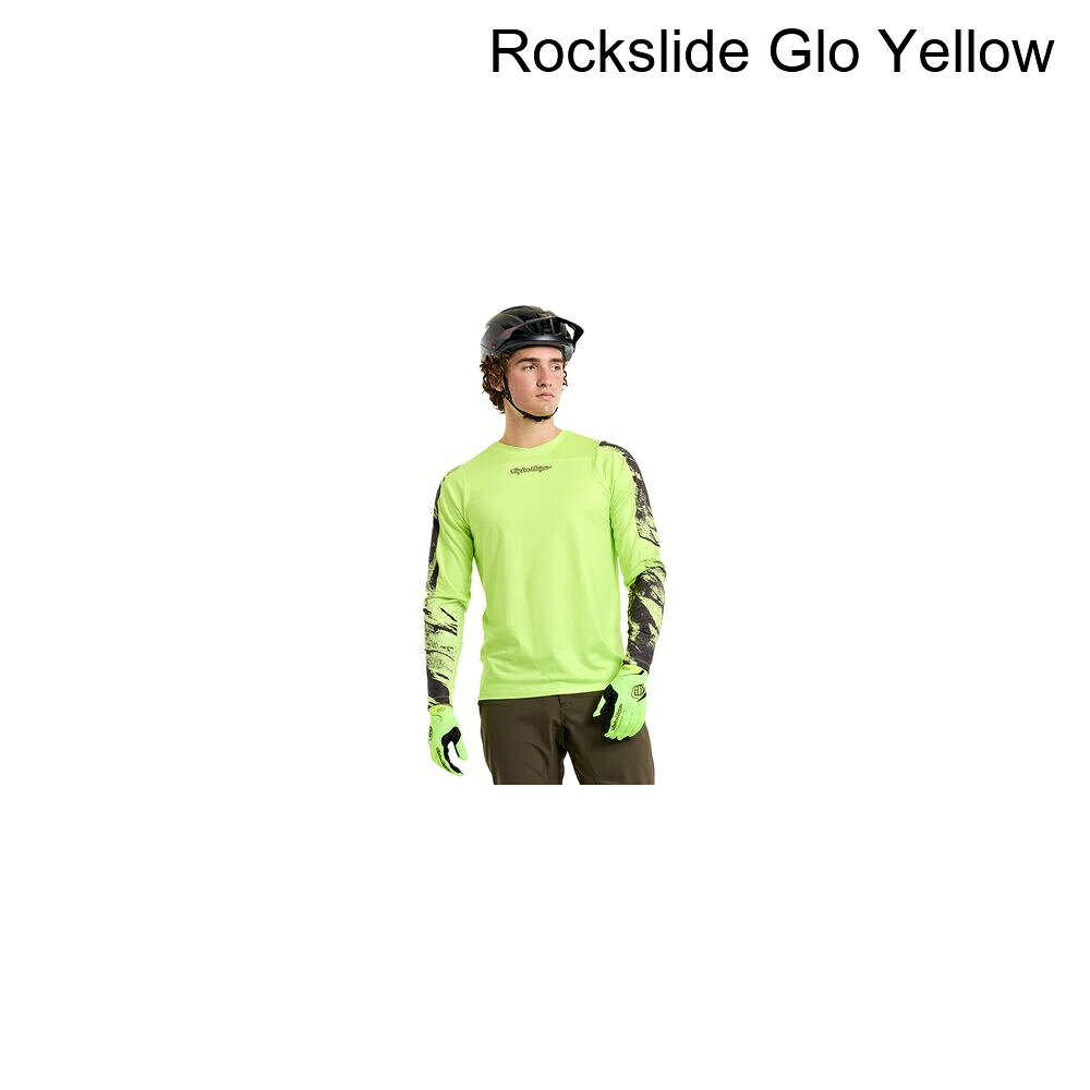 (取寄) トロイリーデザインズ メンズ スカイライン チル ジャージ - メンズ Troy Lee Designs men Skyline Chill Jersey - Men's Rockslide Glo Yellow