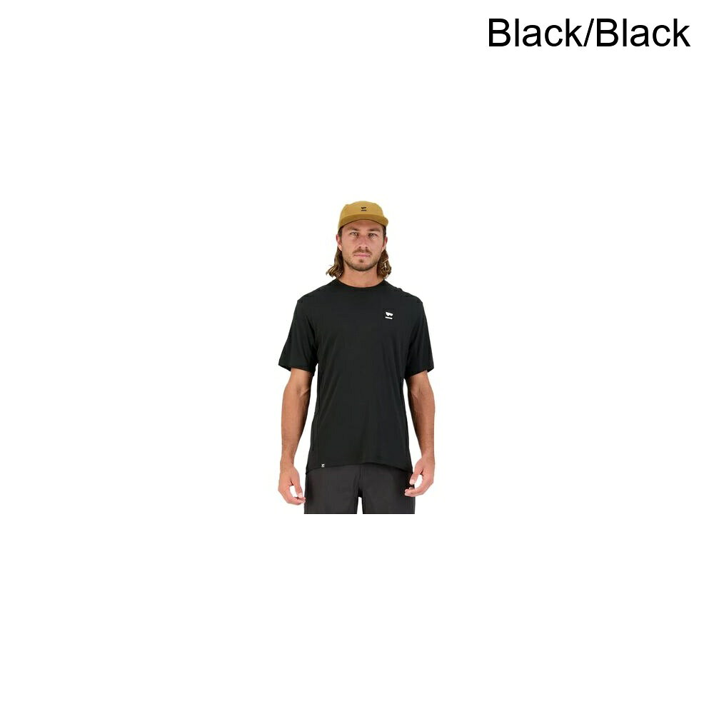 (取寄) モンスロイヤル メンズ ターン メリノ シフト T-シャツ - メンズ Mons Royale men Tarn Merino Shift T-Shirt - Men's Black/Black
