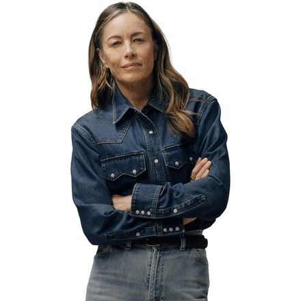 乐天商城 - (取寄) フィルソン レディース デニム ウェスタン シャツ - ウィメンズ Filson women Denim Western Shirt - Women's MedIndigo