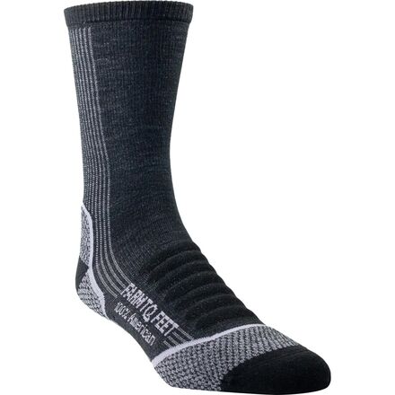 Socks - (取寄) ファームトゥフィート ダマスカス 3/4 クルー ソック Farm To Feet Damascus 3/4 Crew Sock Black/Thistle