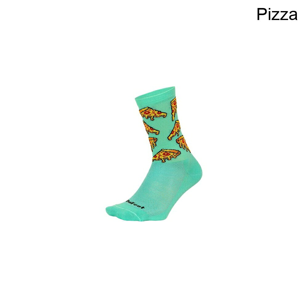(取寄) デフィート エアイーター 6インチ ソック DeFeet Aireator 6in Sock Pizza