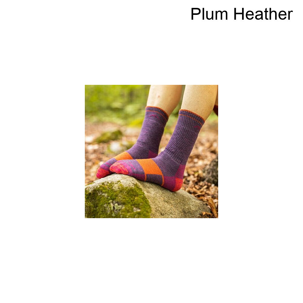 スウィートラグの(取寄) ダーンタフ レディース ハイカー ミクロ クルー クッション ソック - ウィメンズ Darn Tough women Hiker Micro Crew Cushion Sock - Women's Plum Heather｜アングル2