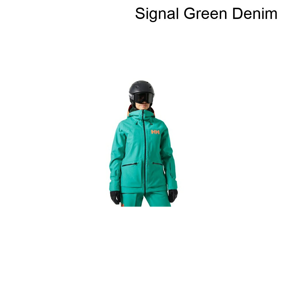 (取寄) ヘリーハンセン レディース パウダークイーン 3.0 ジャケット - ウィメンズ Helly Hansen women Powderqueen 3.0 Jacket - Women's Signal Green Denim