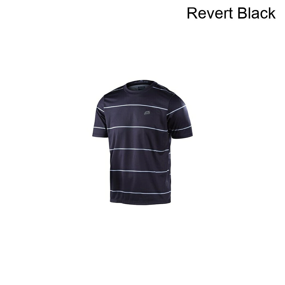 (取寄) トロイリーデザインズ メンズ フローライン ショートスリーブ ジャージ - メンズ Troy Lee Designs men Flowline Short-Sleeve Jersey - Men's Revert Black