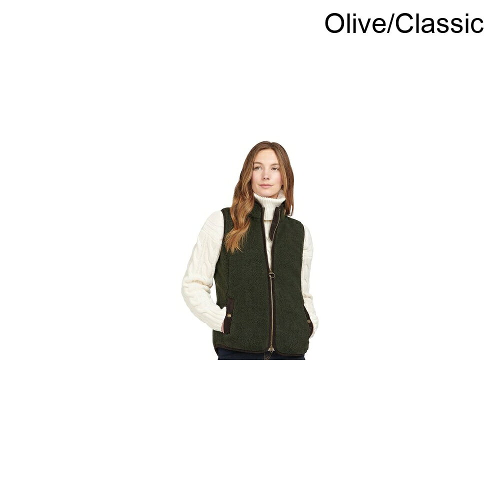 (取寄) バブアー レディース バーフォード フリース ベスト - ウィメンズ Barbour women Burford Fleece Vest - Women's Olive/Classic