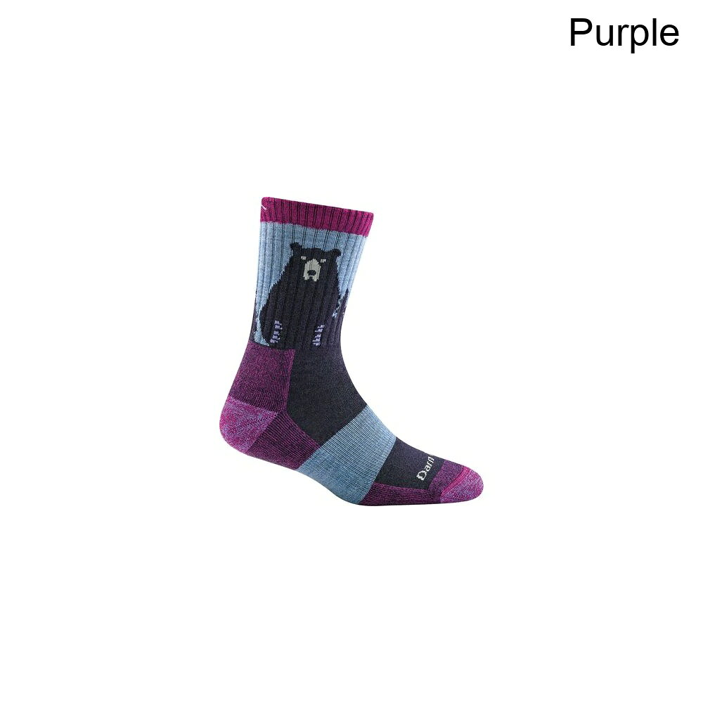 (取寄) ダーンタフ レディース ベアー タウン ミクロ クルー ライト クッション ソック - ウィメンズ Darn Tough women Bear Town Micro Crew Light Cushion Sock - Women's Purple