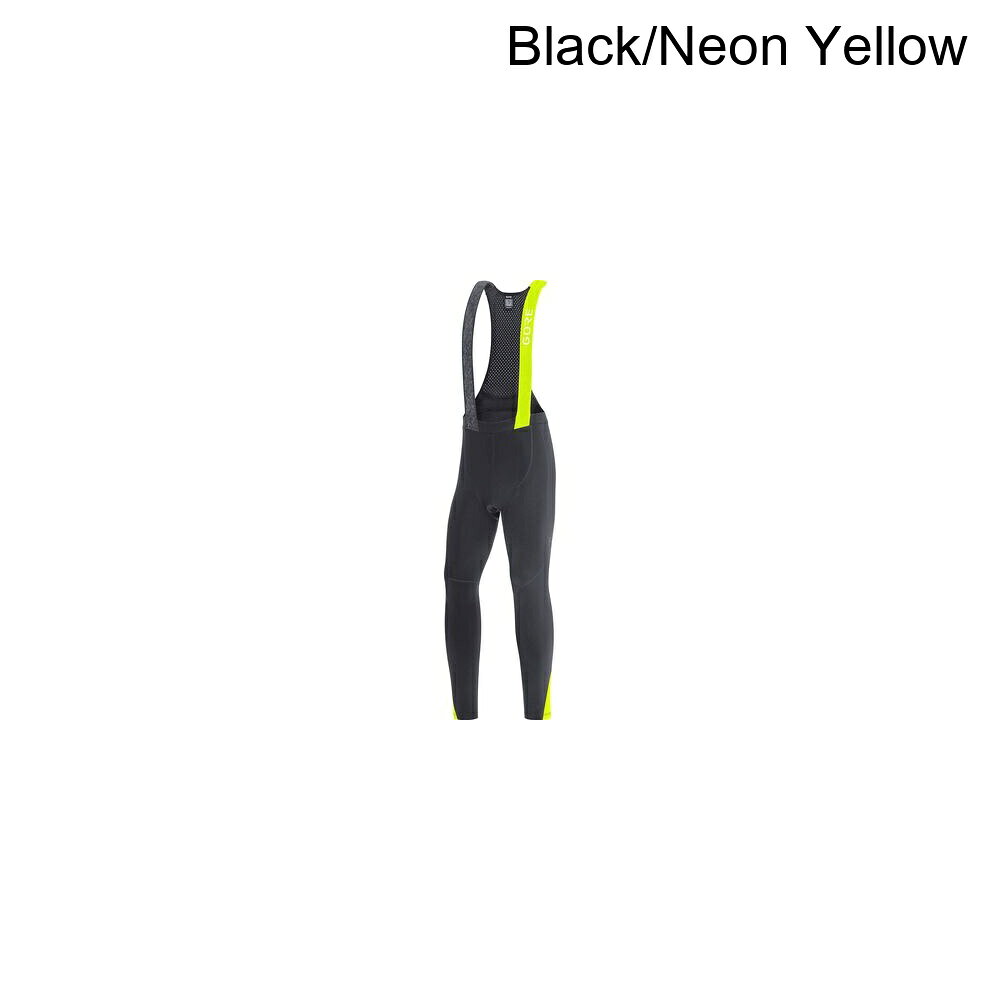 (取寄) ゴアウェア メンズ C5 サーモ ビブ タイツ+ - メンズ GOREWEAR men C5 Thermo Bib Tights+ - Men's Black/Neon Yellow