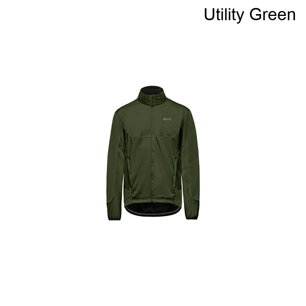 (取寄) ゴアウェア メンズ C5 ゴア ウインドストッパー サーモ トレイル ジャケット - メンズ GOREWEAR men C5 GORE Windstopper Thermo Trail Jacket - Men's Utility Green
