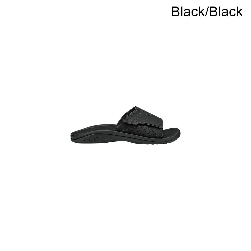 (取寄) オルカイ メンズ ナルー スライド サンダル - メンズ Olukai men Nalu Slide Sandal - Men's Black/Black