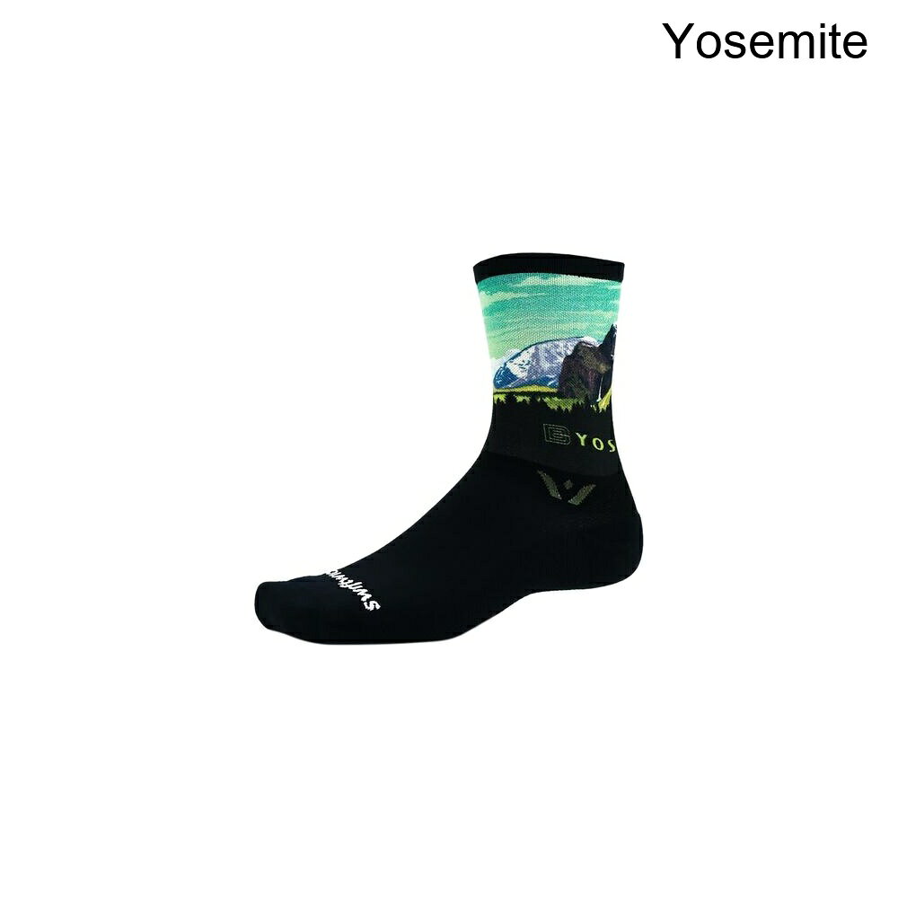 (取寄) スウィフトウィック ビジョン クルー インプレッション ナショナル パーク ソック Swiftwick Vision Crew Impression National Park Sock Yosemite
