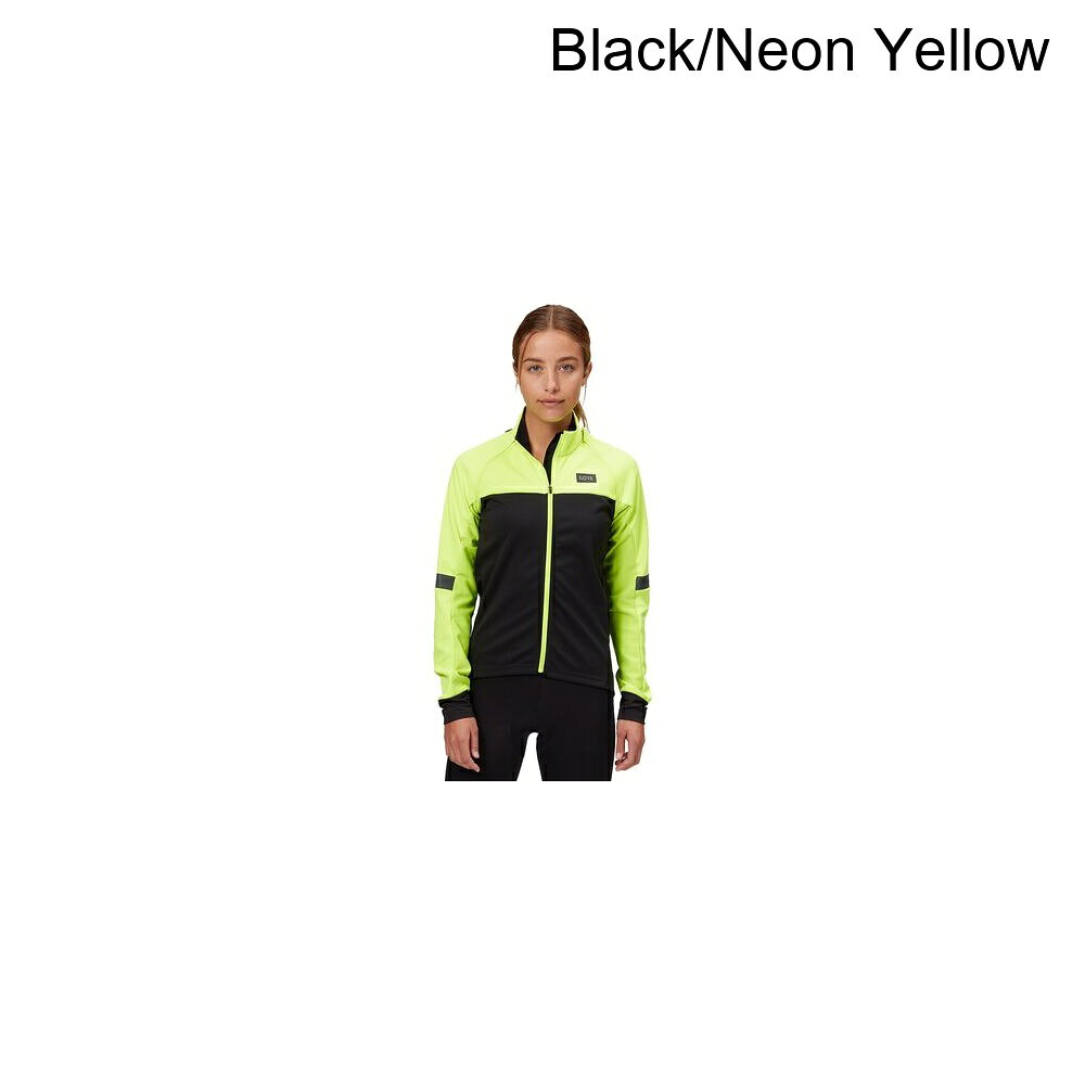 (取寄) ゴアウェア レディース ファントム サイクリング ジャケット - ウィメンズ GOREWEAR women Phantom Cycling Jacket - Women's Black/Neon Yellow