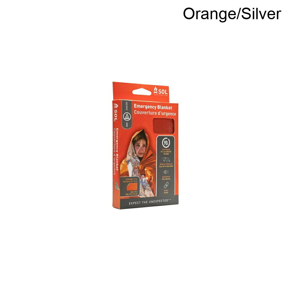 (取寄) エマージェンシー ブランケット S.O.L Survive Outdoors Longer Emergency Blanket Orange/Silver
