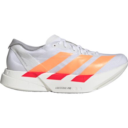 (取寄) アディダス レディース アディゼロ アディオス プロ 4 ランニング シューズ - ウィメンズ Adidas women Adizero Adios Pro 4 Running shoe - Women's Ftwr White/Beam Orange/Lucid Red