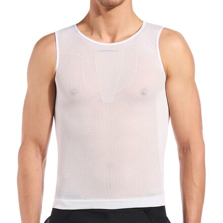 Inner - (取寄) ジョルダーナ メンズ ウルトラライト ニット タンク ベースレイヤー— - メンズ Giordana men Ultralight Knitted Tank Baselayer - Men's White