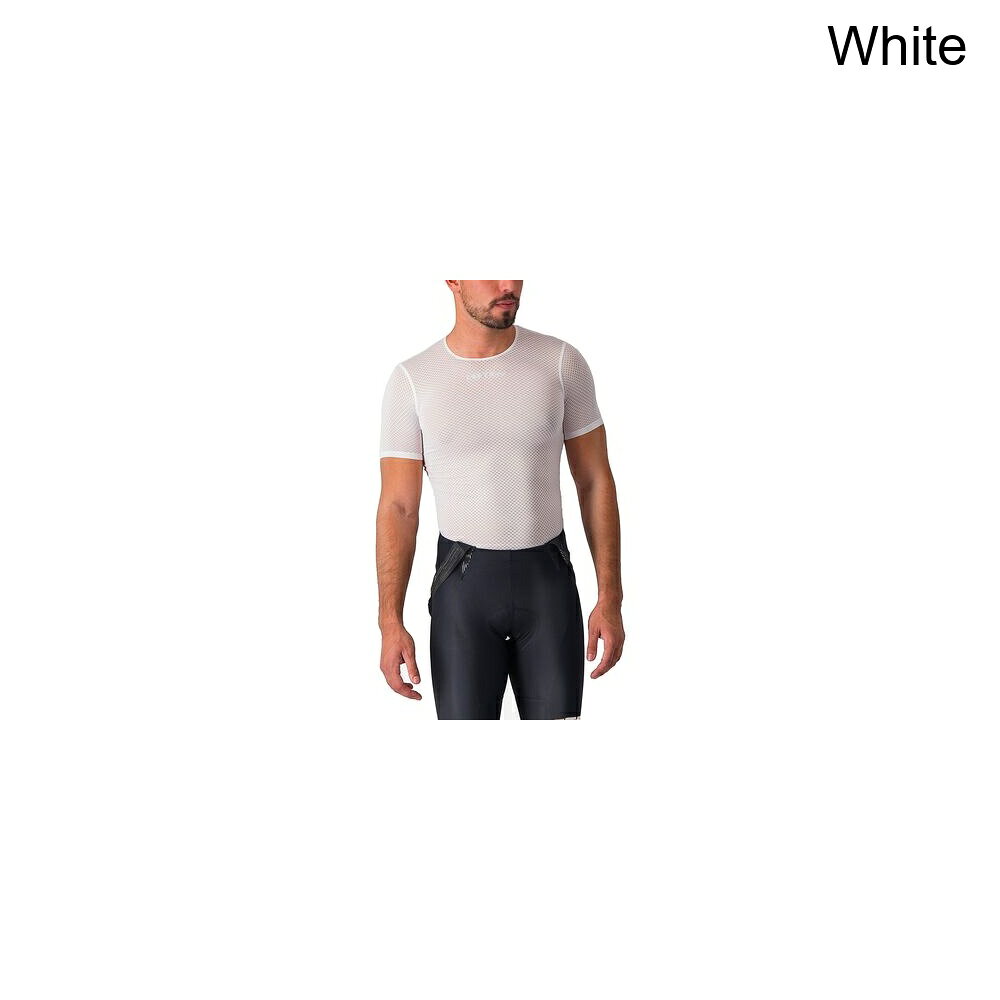 (取寄) カステリ メンズ プロ メッシュ 2.0 ショートスリーブ シャツ - メンズ Castelli men Pro Mesh 2.0 Short-Sleeve Shirt - Men's White