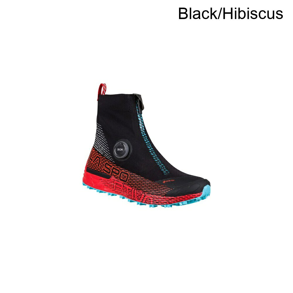 (取寄) スポルティバ レディース サイクロン クロス Gtx トレイル ランニング シューズ - ウィメンズ La Sportiva women Cyklon Cross GTX Trail Running Shoe - Women's Black/Hibiscus