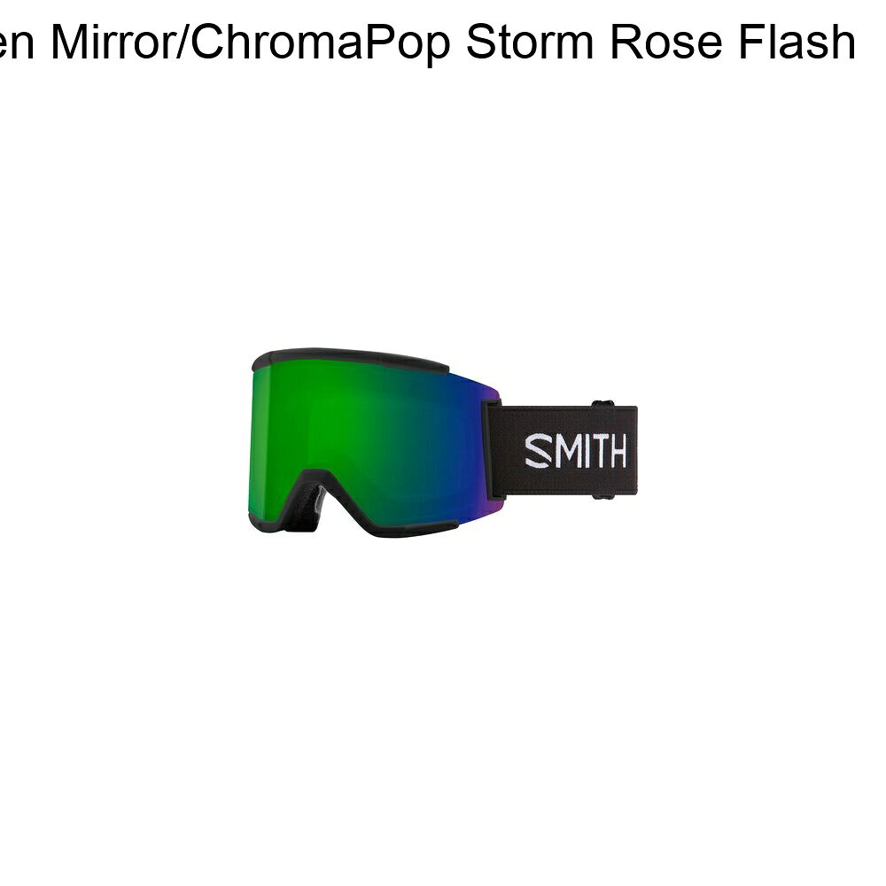 (取寄) スミス スクアッド Xl クロマポップ ゴーグルズ Smith Squad XL ChromaPop Goggles Black/ChromaPop Sun Green Mirror/ChromaPop Storm Rose Flash