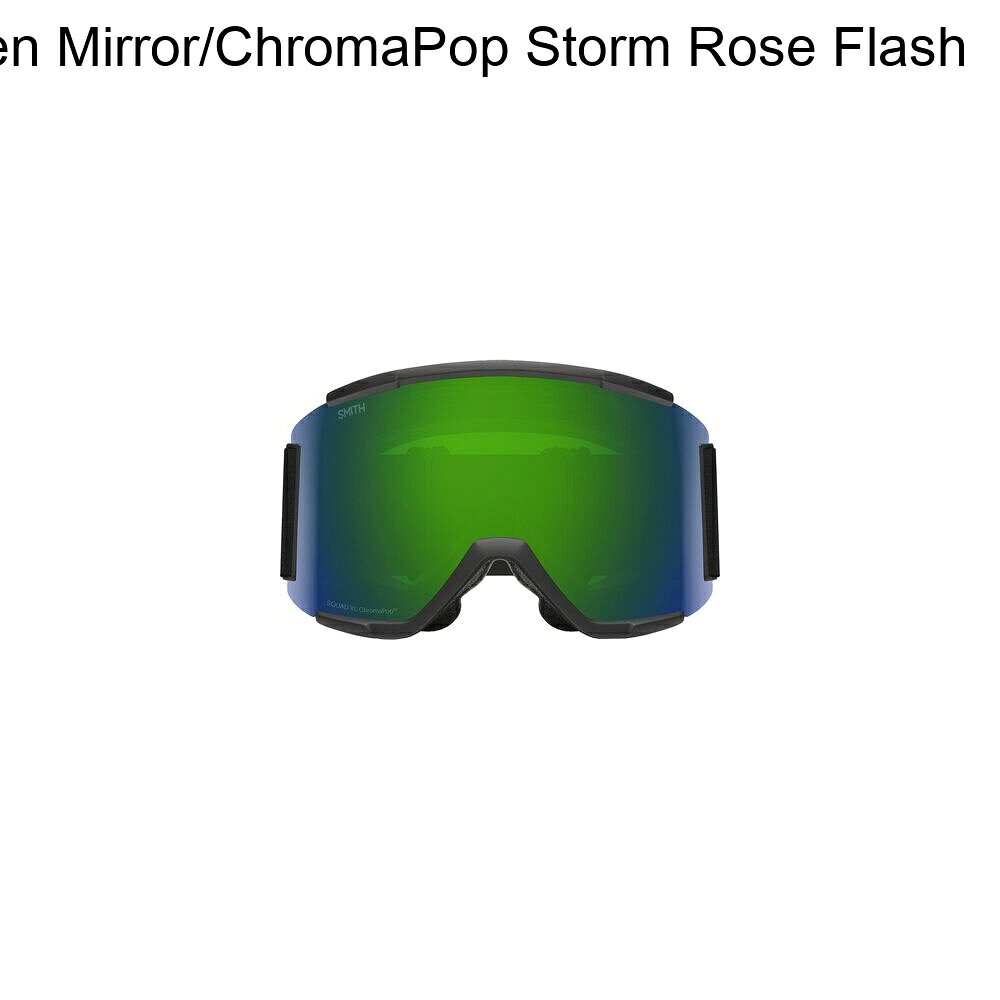 スウィートラグの(取寄) スミス スクアッド Xl クロマポップ ゴーグルズ Smith Squad XL ChromaPop Goggles Black/ChromaPop Sun Green Mirror/ChromaPop Storm Rose Flash｜アングル3