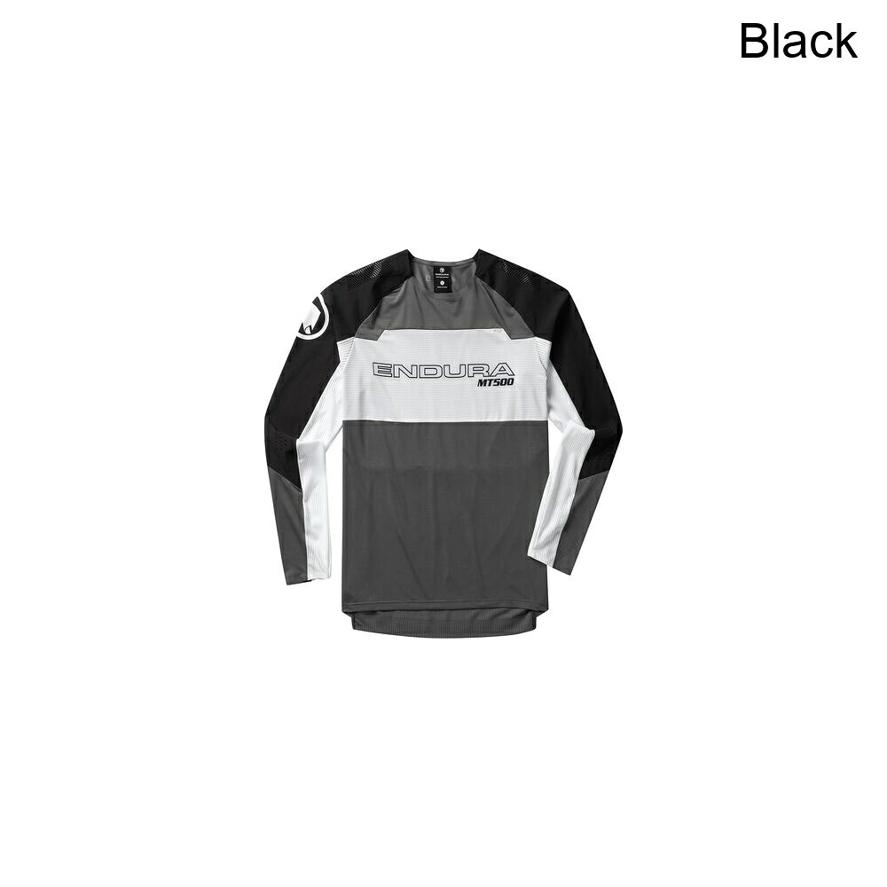(取寄) エンデューラ メンズ MT500 バーナー ライト ロング-スローブ ジャージ - メンズ Endura men MT500 Burner Lite Long-Sleeve Jersey - Men's Black