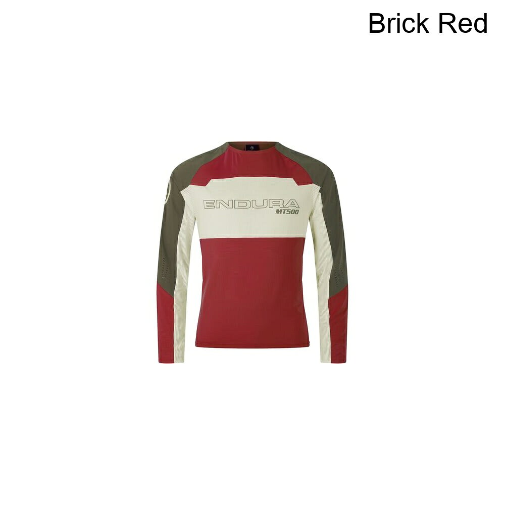 (取寄) エンデューラ メンズ MT500 バーナー ライト ロング-スローブ ジャージ - メンズ Endura men MT500 Burner Lite Long-Sleeve Jersey - Men's Brick Red