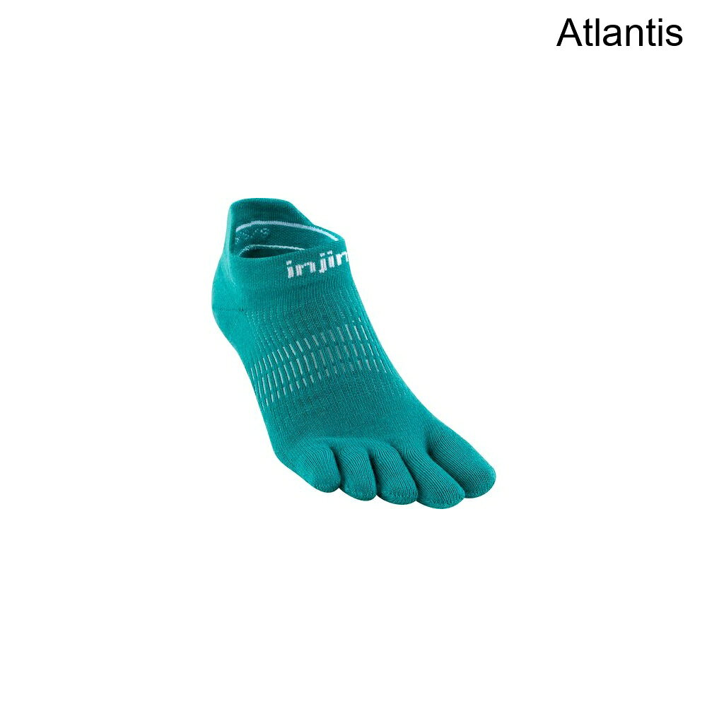 (取寄) インジンジ レディース ライトウェイト ラン ノーショー ソック - ウィメンズ Injinji women Lightweight Run No-Show Sock - Women's Atlantis