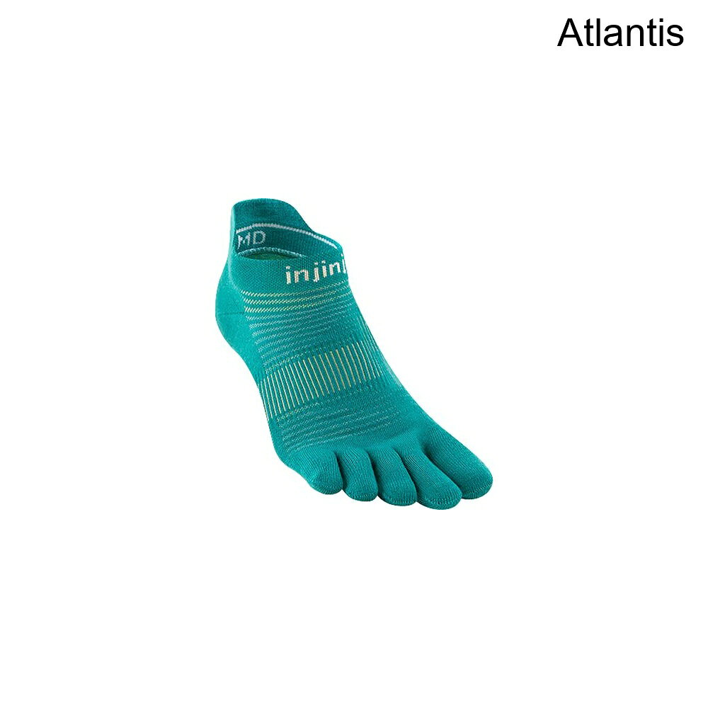 (取寄) インジンジ ラン ライトウェイト ノーショー ソック Injinji Run Lightweight No-Show Sock Atlantis