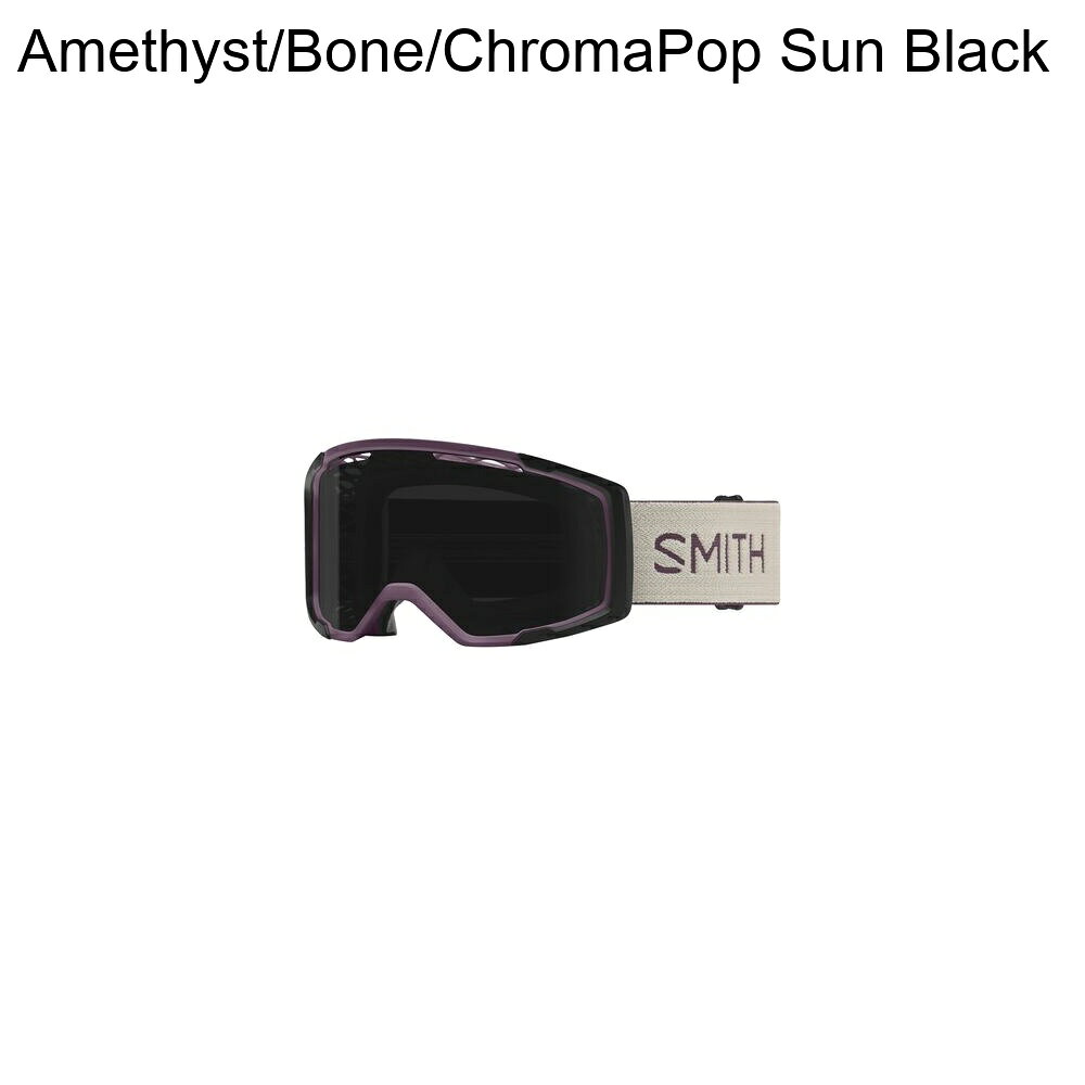 (取寄) スミス リズム クロマポップ MTB ゴーグルズ Smith Rhythm ChromaPop MTB Goggles Amethyst/Bone/ChromaPop Sun Black