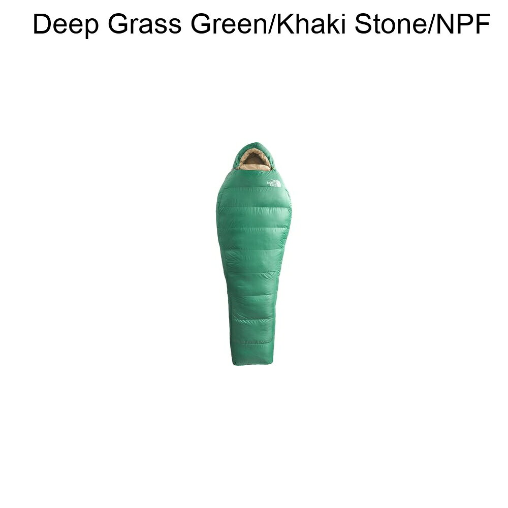 (取寄) ノースフェイス トレイル ライト スリーピング バッグ 0F ダウン The North Face Trail Lite Sleeping Bag: 0F Down Deep Grass Green/Khaki Stone/NPF