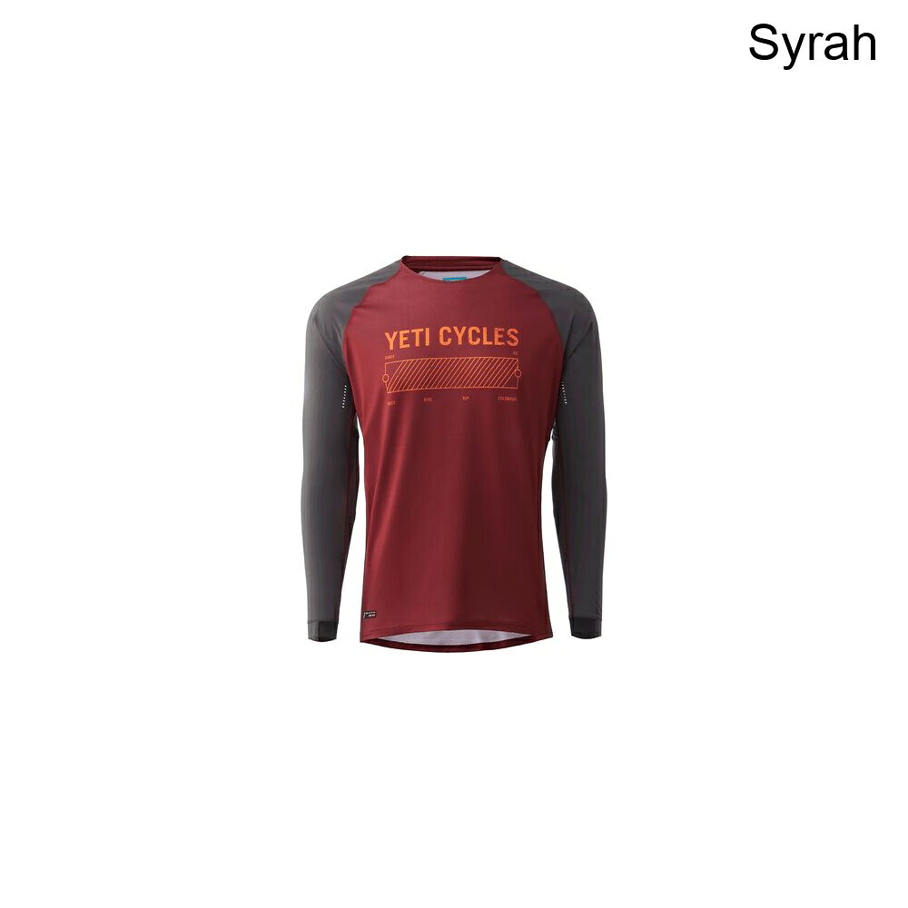 (取寄) イエティサイクルズ メンズ レネゲード ライド ロング-スローブ ジャージ - メンズ Yeti Cycles men Renegade Ride Long-Sleeve Jersey - Men's Syrah