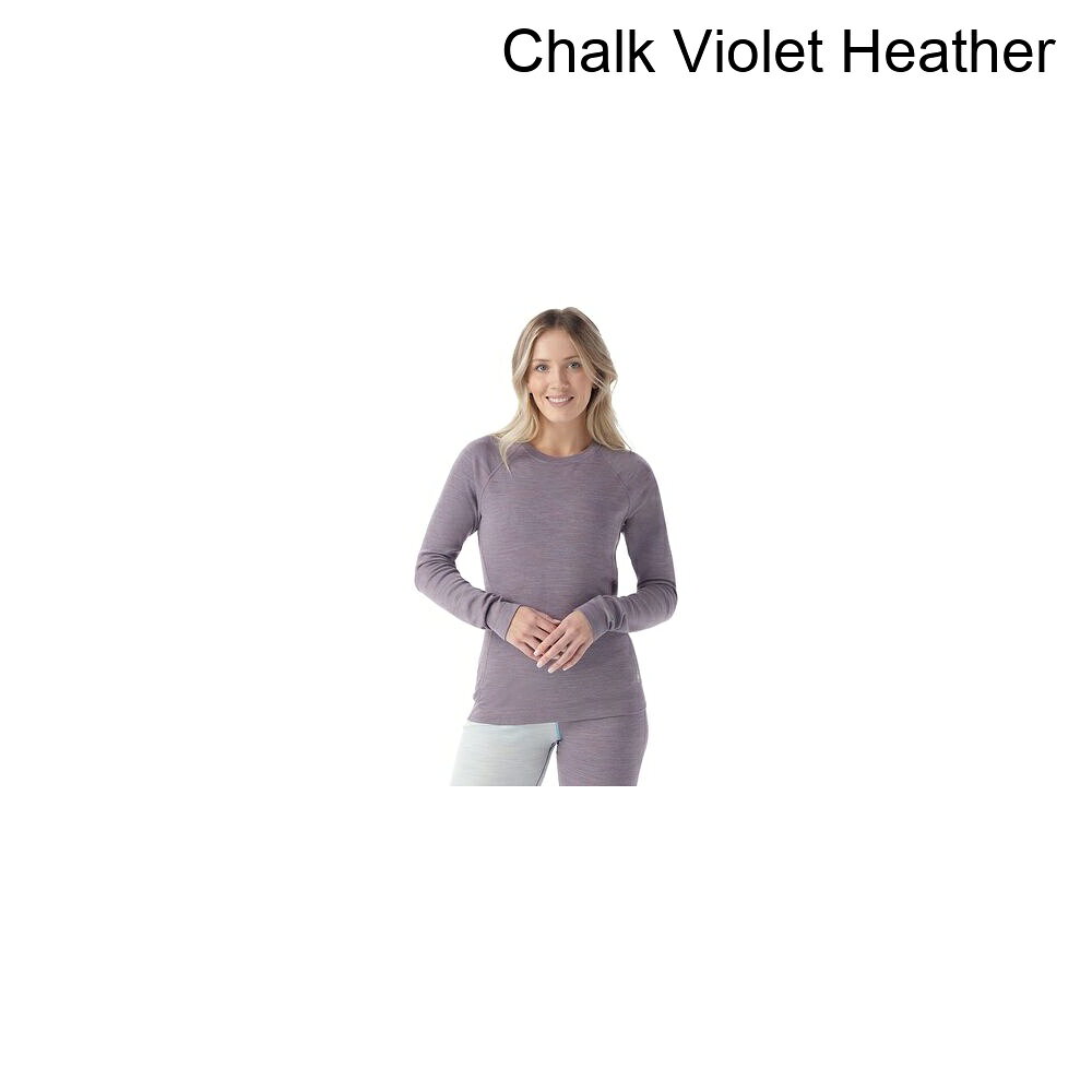 (取寄) スマートウール レディース クラシック サーマル メリノ クルー ベースレイヤー— - ウィメンズ Smartwool women Classic Thermal Merino Crew Baselayer - Women's Chalk Violet Heather
