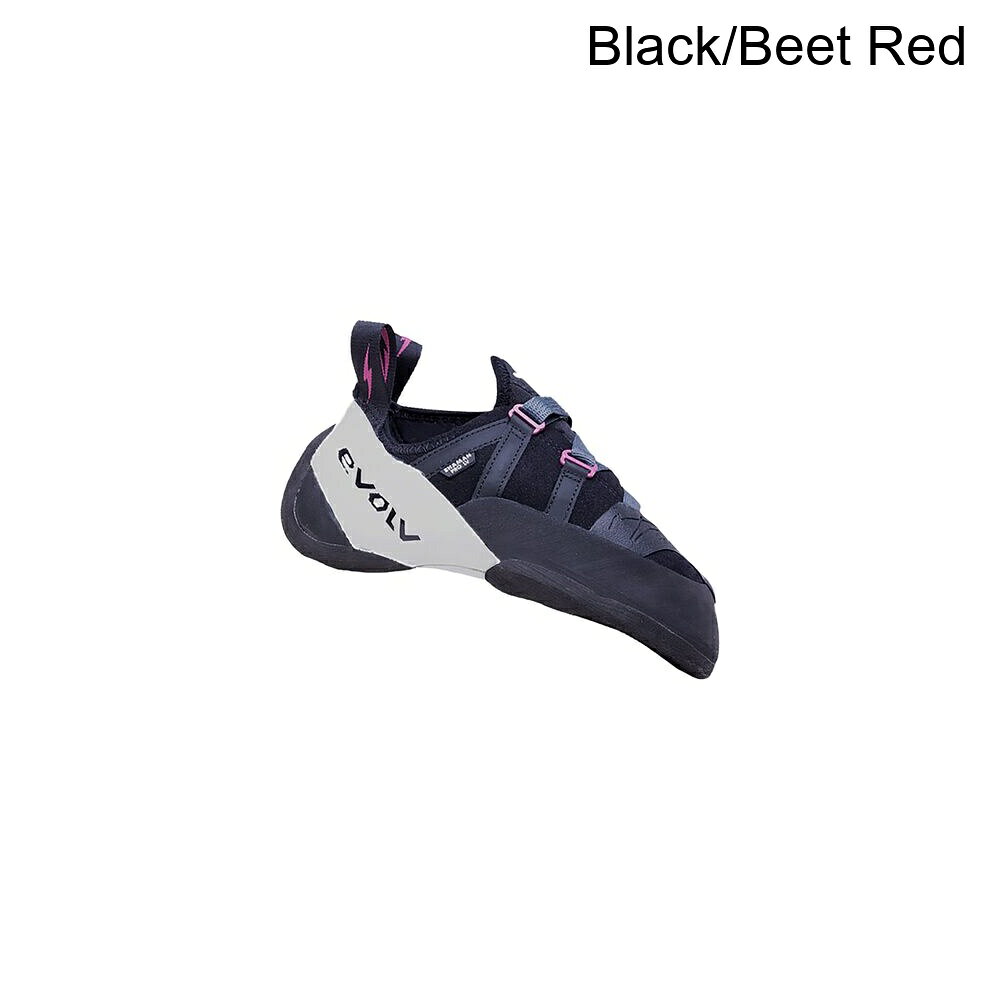 (取寄) エボルブ シャーマン プロ LV クライミング シューズ Evolv Shaman Pro LV Climbing Shoe Black/Beet Red