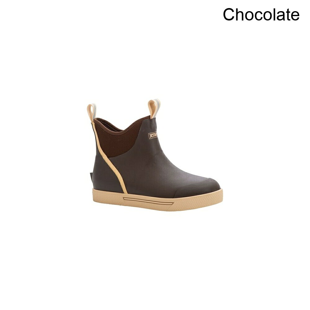 (取寄) エクストラタフ メンズ ホイールハウス アンクル 6インチ デック ブーツ - メンズ Xtratuf men Wheelhouse Ankle 6in Deck Boot - Men's Chocolate