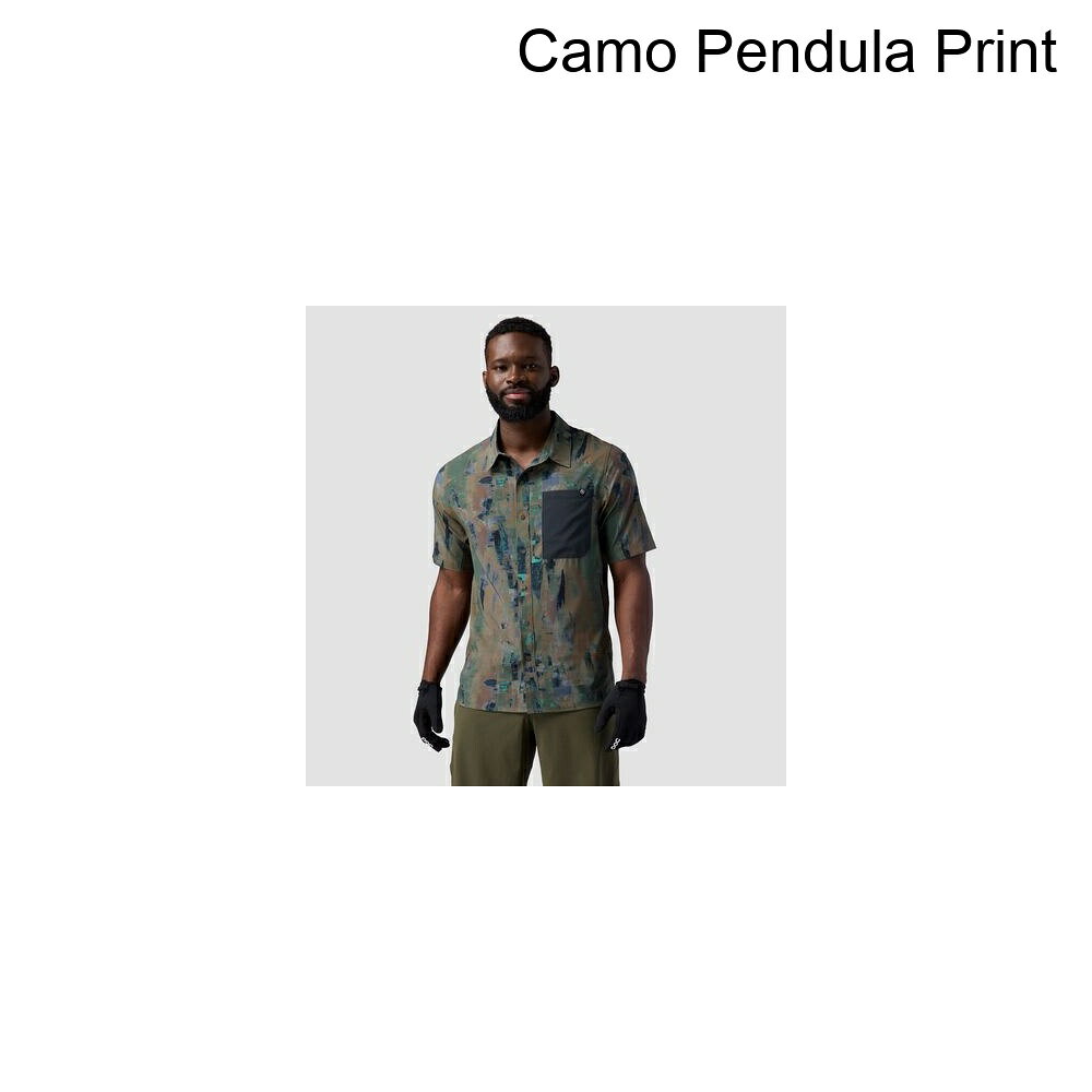 (取寄) バックカントリー メンズ スリックロック ショートスリーブ ボタンアップ ジャージ - メンズ Backcountry men Slickrock Short-Sleeve Button-Up Jersey - Men's Camo Pendula Print