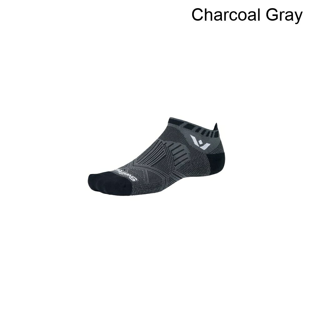 (取寄) スウィフトウィック アスパイヤー ノー ショー タブ ソック Swiftwick Aspire No Show Tab Sock Charcoal Gray