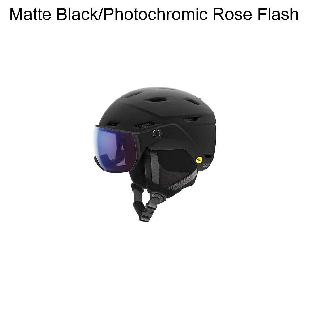 (取寄) スミス サーベイ ミプス ヘルメット Smith Survey Mips Helmet Matte Black/Photochromic Rose Flash