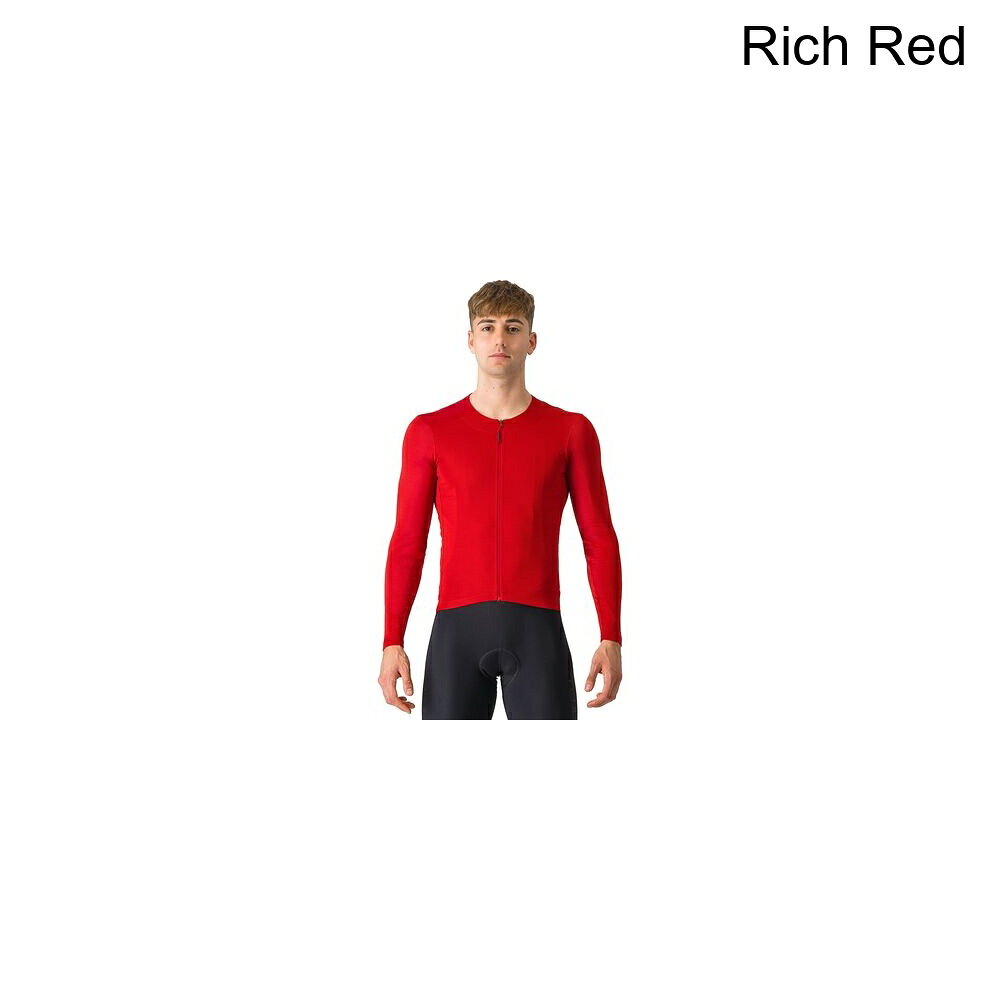 (取寄) カステリ メンズ フライ ロング-スローブ ジャージ - メンズ Castelli men Fly Long-Sleeve Jersey - Men's Rich Red