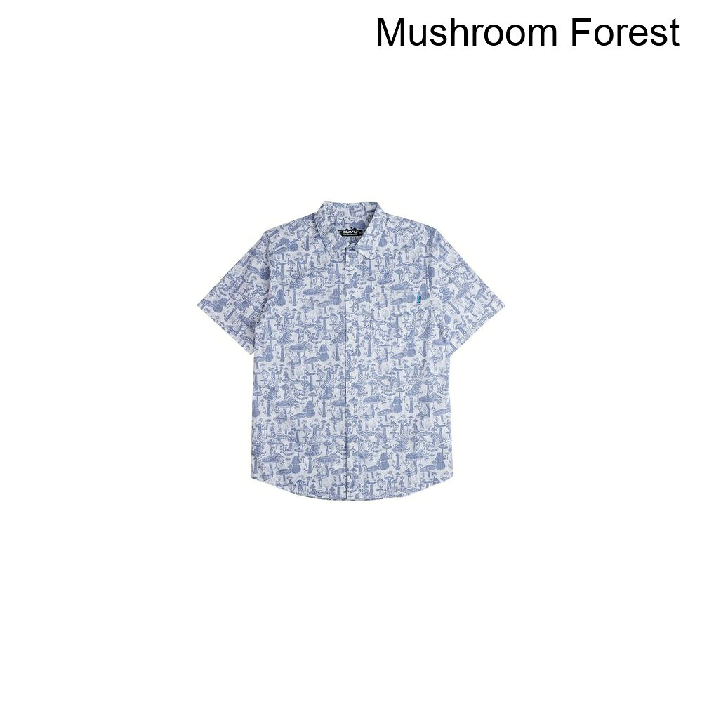 (取寄) カブー メンズ トップスポット ショートスリーブ シャツ - メンズ KAVU men Topspot Short-Sleeve Shirt - Men's Mushroom Forest