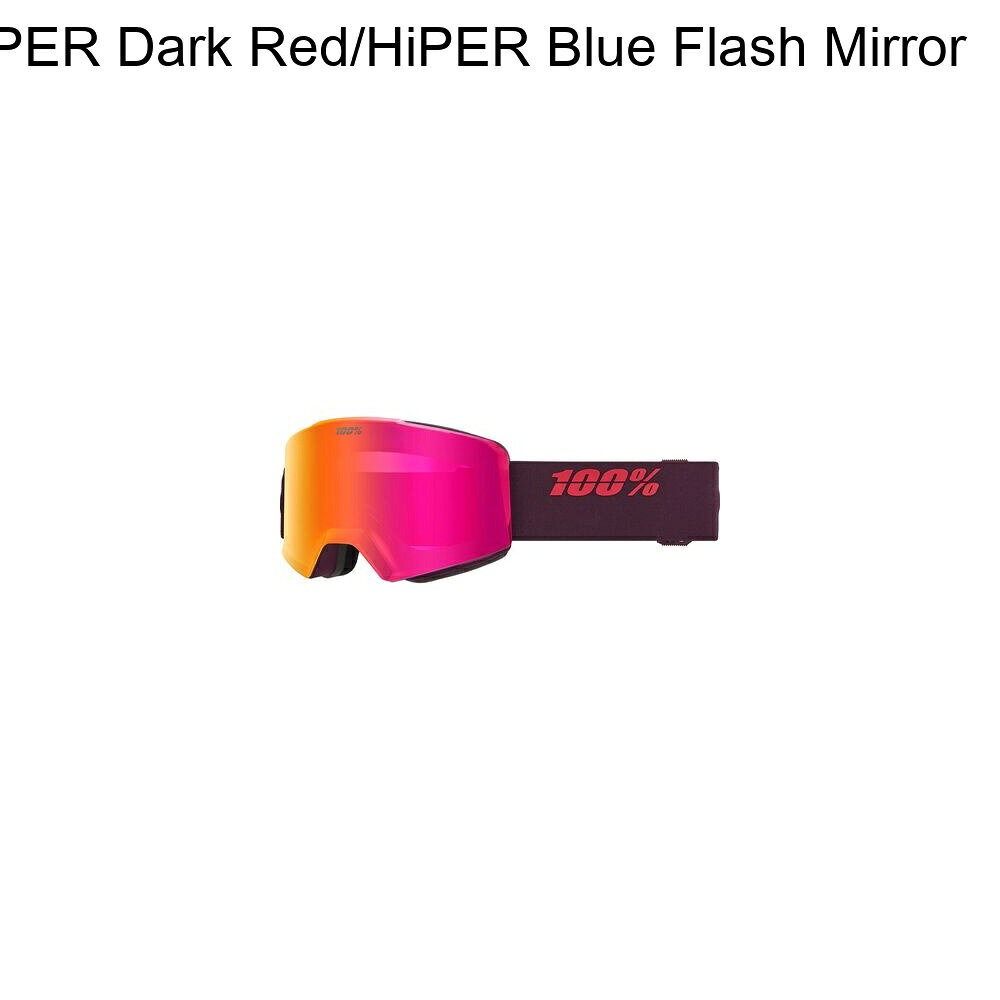 (取寄) 100% ノーグ ハイパー ゴーグル 100% Norg HiPER Goggle Deep Cherry/HiPER Dark Red/HiPER Blue Flash Mirror