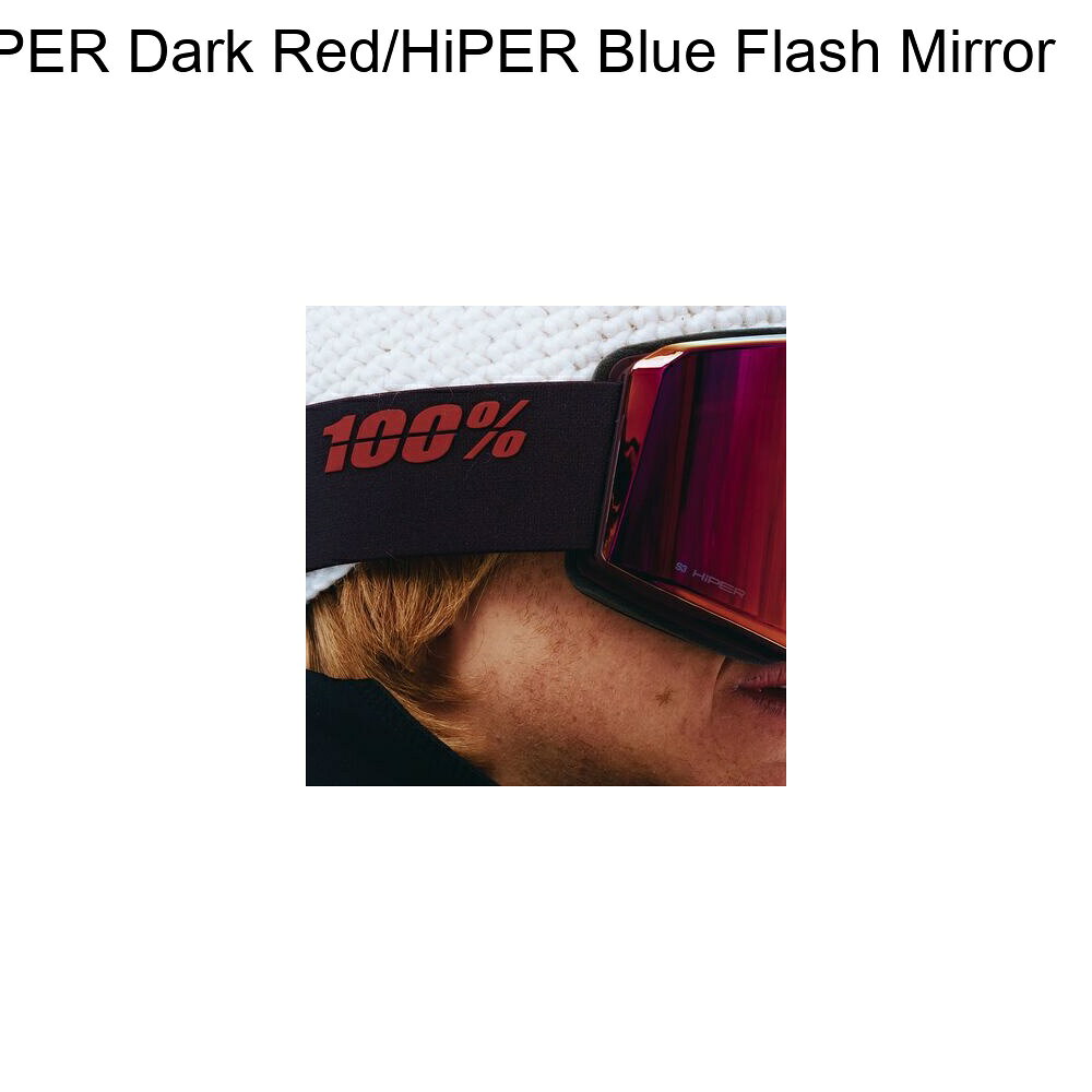 スウィートラグの(取寄) 100% ノーグ ハイパー ゴーグル 100% Norg HiPER Goggle Deep Cherry/HiPER Dark Red/HiPER Blue Flash Mirror｜アングル3