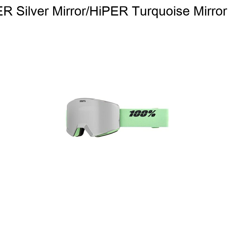 (取寄) 100% ノーグ ハイパー ゴーグル 100% Norg HiPER Goggle Pistachio/HiPER Silver Mirror/HiPER Turquoise Mirror