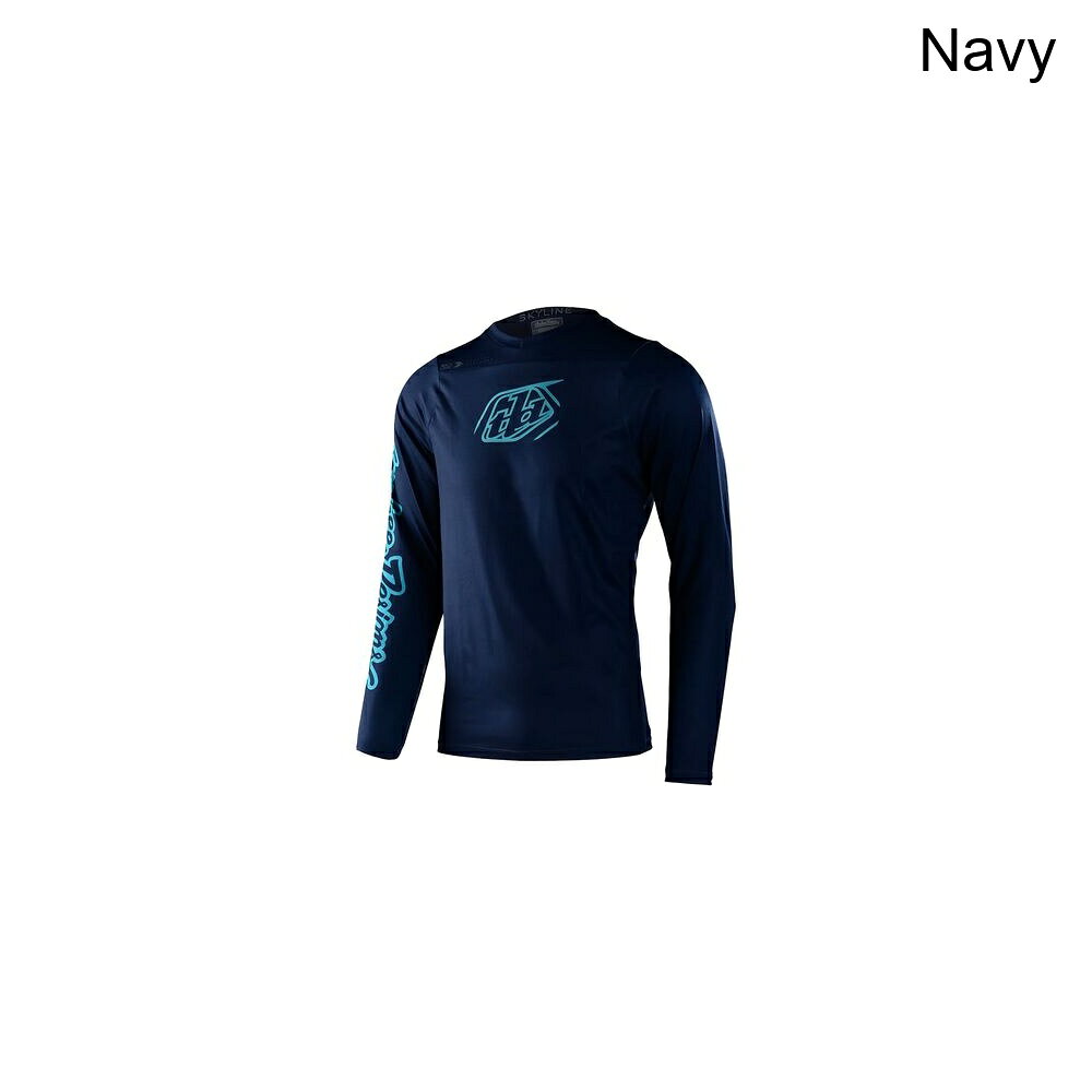 (取寄) トロイリーデザインズ メンズ スカイライン ロング-スローブ チル ジャージ - メンズ Troy Lee Designs men Skyline Long-Sleeve Chill Jersey - Men's Navy