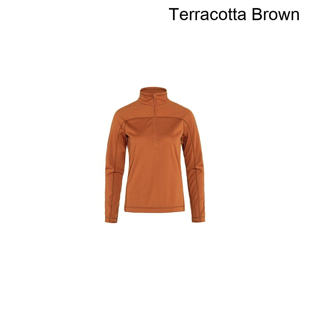 (取寄) フェールラーベン レディース アビスコ ライト フリース 1/2-ジップ - ウィメンズ Fjallraven women Abisko Lite Fleece 1/2-Zip - Women's Terracotta Brown