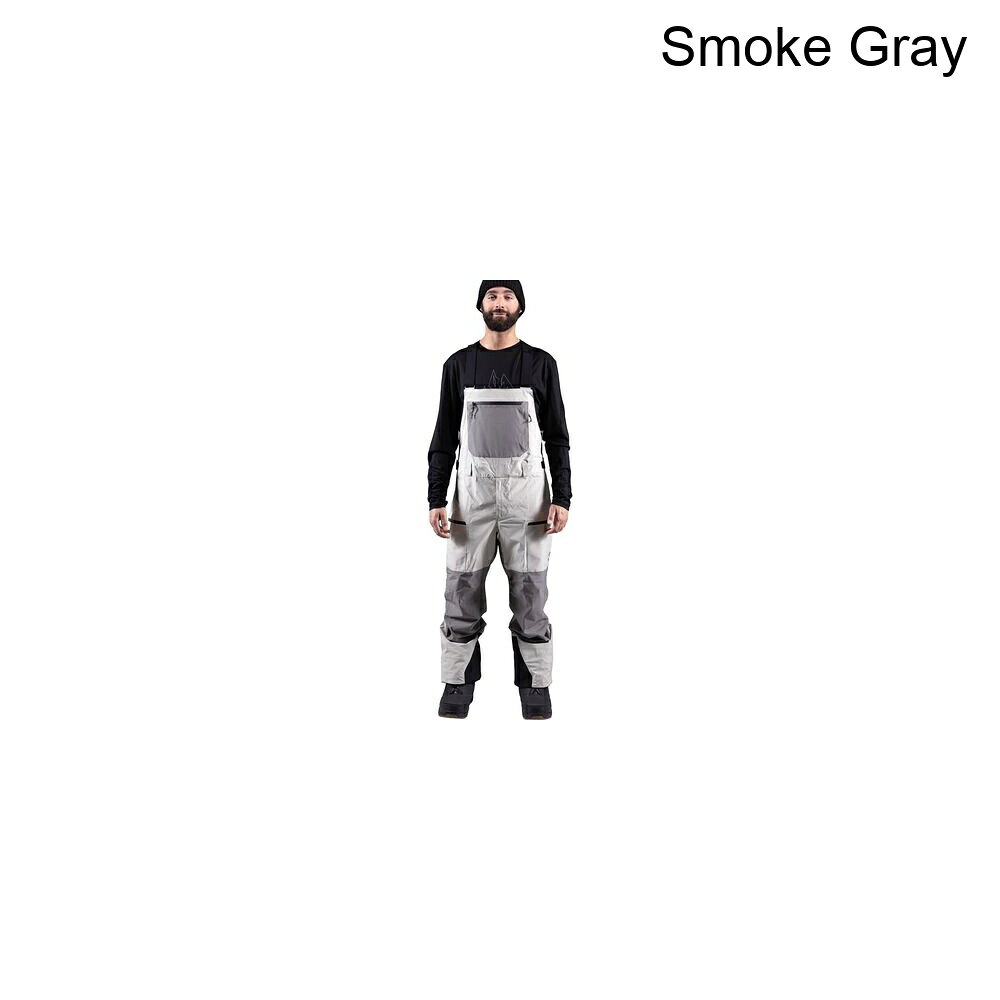 (取寄) ジョーンズスノーボード メンズ マウント サーフ リサイクル ビブ - メンズ Jones Snowboards men MTN Surf Recycled Bib - Men's Smoke Gray